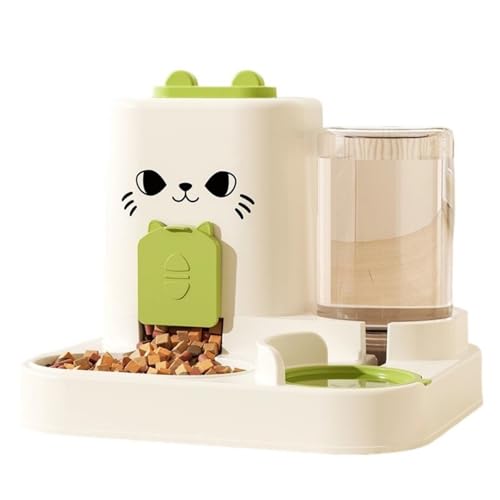 Erhöhte Haustierfutterhäusche Mit Abnehmbaren Edelstahlschüssel Und Automatischen Wasserspender Katzen Hunden Automatische Haustierfuttermittel Wasserbrunnen von Oxxggkao