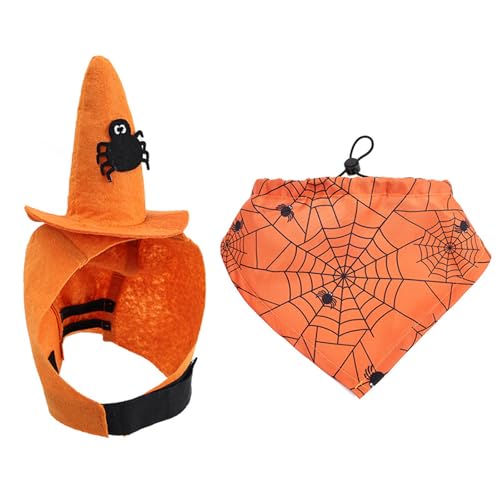 Halloween Haustierkostümhut Und Nackenschal Set Mit Einstellbaren Kabelverkessten Requisiten Für Rassen Festival Event Fotografie Hundeparty Schal Halloween Haustierkostümhut Und Nackenschal Set Mit Einstellbaren Kabelverkessten Requisiten Für Rassen Festival Event Fotografie Hundeparty Schal von Oxxggkao