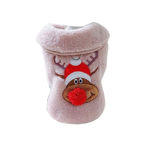 Haustier-Weihnachtskostüm für Hunde, 2 Beine, Haustier-Urlaubsweste, Mantel, Festival, Party, Requisiten, Cosplay-Kostüm, Foto-Outfi-Pullover, Weihnachtskleidung von Oxxggkao