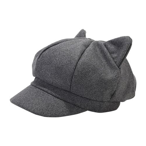 Katzenohrenmütze Erwachsene Modisch Achteckiger InsStyle Fahrermütze Katzenohrenmütze Erwachsene Modisch Achteckiger InsStyle Fahrermütze von Oxxggkao