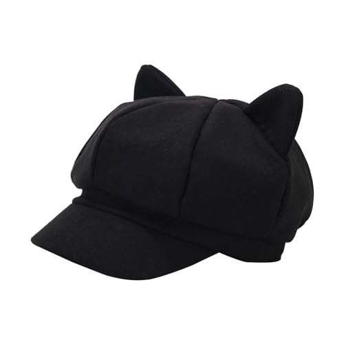 Katzenohrenmütze Erwachsene Modisch Achteckiger InsStyle Fahrermütze Katzenohrenmütze Erwachsene Modisch Achteckiger InsStyle Fahrermütze von Oxxggkao