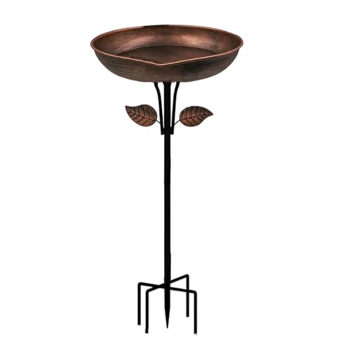 Oxxggkao Pfahl Vintage Metall Vogelbad Freistehende Design Für Garten Patios Yard Mit Verbesserter 4 Stecker Basis Oxxggkao Pfahl Vintage Metall Vogelbad Freistehende Design Für Garten Patios Yard Mit Verbesserter 4 Stecker Basis von Oxxggkao