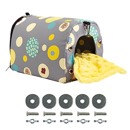 Oxxggkao Vogelnest für Papageien, Vogelkäfig, warmes Haus, Käfig, montiertes Bett, winddicht, Hängematte, Bett, Vogel, Nymphensittiche, Winterhaus, Papageien, Vogelhaus von Oxxggkao