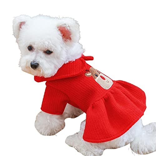 Oyrcvweuy Weihnachtspullover für kleine Hunde, für den Winter, geeignet für Hunde, Welpen, Kätzchen, Geschenk, bequem zu reinigen, niedlich und schön von Oyrcvweuy