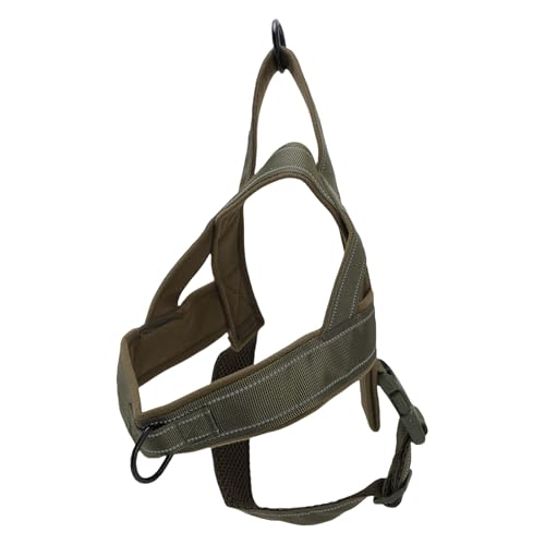 Verstellbares Hundegeschirr aus Nylon, weiche Haustierweste mit Brustgurt für Hunde-Körpergeschirr, Spazierengehen, Training, (L) von Oytrui