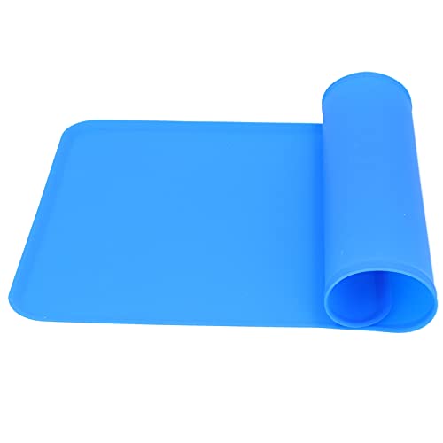 Ozgkee Silikon-Tischset, Auslaufsicher, Wasserdicht, rutschfest, Futternapf-Matten-Zubehör Haustiere (Blau) von Ozgkee