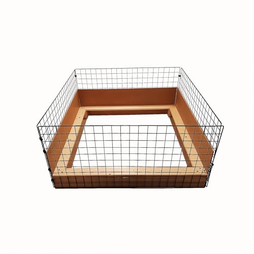 Flexipanel Laufgehege für Welpen, 1 m x 1 m, komplett mit Holz-Einsatz – einfach auszuziehen – macht sich in Stift, Käfig, Zaun etc. – Platten können später mit 1 m Höhe verwendet werden, indem man sich einfach dreht. Flexipanel Laufgehege für Welpen, 1 m x 1 m, komplett mit Holz-Einsatz – einfach auszuziehen – macht sich in Stift, Käfig, Zaun etc. – Platten können später mit 1 m Höhe verwendet werden, indem man sich einfach dreht. von P Dot Wolf