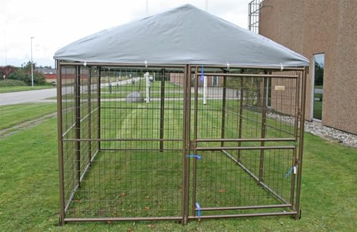 Outdoor Hundezwinger Hundegehege Hundehütte Überdacht Freilaufgehege 3,6x2,4m von P. Lindberg