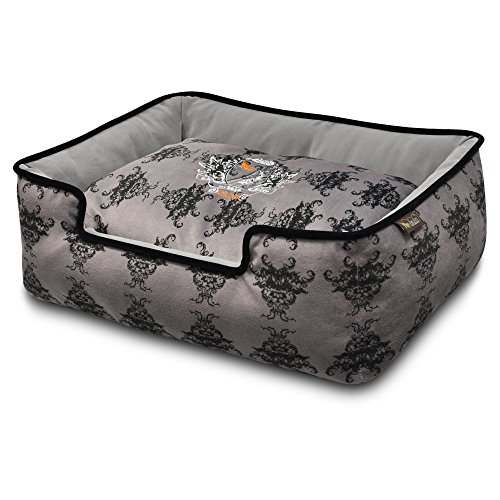 P.L.A.Y. – Pet Lifestyle & You PY3005AMF Lounge Bett Royal Crest, M, schwarz von P.L.A.Y. – Pet Lifestyle & You