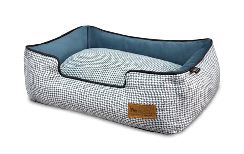 P.L.A.Y. – Pet Lifestyle & You PY3011BMF Lounge Bett Houndstooth, M, blau/weiß von P.L.A.Y. – Pet Lifestyle & You