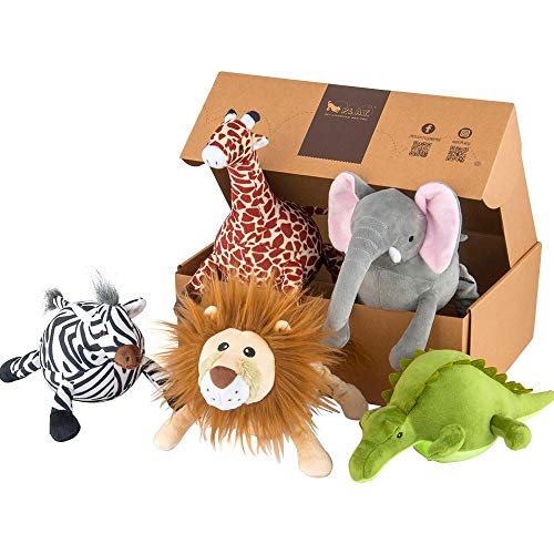 Safari Toys Set (B2B) - 2 Sets (i.e. 10 pcs) with POS Display (New!) von P.L.A.Y. – Pet Lifestyle & You