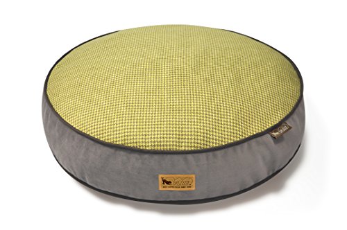 P.L.A.Y. – Pet Lifestyle & You PY0009ASF Rund Bett Houndstooth, S, gelb/braun von P.L.A.Y. – Pet Lifestyle & You