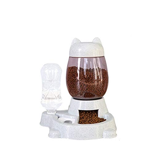 Automatischer Wasserspender für Katzen und Hunde, Trinknapf, Haustierfutterspender, Flasche, Katzen und Fütterungswerkzeug, Maskottas, Hunde (Farbe: Grau) von P9IDEDFH