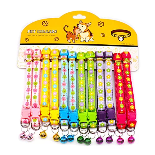 Haustierfliege, 12 Stück, Hundehalsband mit Glöckchen, zart, Sicherheit, lässig, Nylon, für Hunde und Katzen, Umhängeband, Camouflage, verstellbar, Haustier-Hundezubehör (Farbe: wie abgebildet 9) (wie Haustierfliege, 12 Stück, Hundehalsband mit Glöckchen, zart, Sicherheit, lässig, Nylon, für Hunde und Katzen, Umhängeband, Camouflage, verstellbar, Haustier-Hundezubehör (Farbe: wie abgebildet 9) (wie von P9IDEDFH