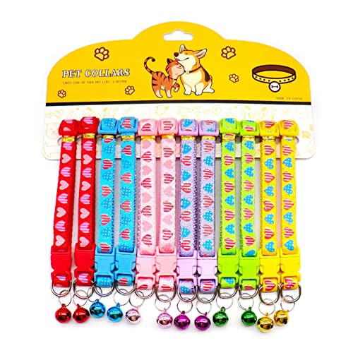 Haustierfliege, 12 Stück, Hundehalsband mit Glöckchen, zart, Sicherheit, lässig, Nylon, für Hunde und Katzen, Umhängeband, Camouflage, verstellbar, Haustier-Hundezubehör (Farbe: wie abgebildet 9) (wie Haustierfliege, 12 Stück, Hundehalsband mit Glöckchen, zart, Sicherheit, lässig, Nylon, für Hunde und Katzen, Umhängeband, Camouflage, verstellbar, Haustier-Hundezubehör (Farbe: wie abgebildet 9) (wie von P9IDEDFH