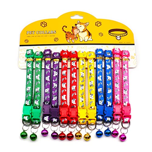 Haustierfliege, 12 Stück, Hundehalsband mit Glöckchen, zart, Sicherheit, lässig, Nylon, für Hunde und Katzen, Umhängeband, Camouflage, verstellbar, Haustier-Hundezubehör (Farbe: wie abgebildet 9) (wie Haustierfliege, 12 Stück, Hundehalsband mit Glöckchen, zart, Sicherheit, lässig, Nylon, für Hunde und Katzen, Umhängeband, Camouflage, verstellbar, Haustier-Hundezubehör (Farbe: wie abgebildet 9) (wie von P9IDEDFH