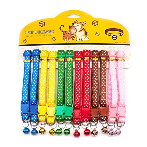Haustierfliege, Hundehalsband mit Glöckchen, zart, Sicherheit, lässig, Nylon, für Hunde und Katzen, Umhängeband, Camouflage, verstellbar, Haustier-Hundezubehör (Farbe: wie abgebildet 6) (wie von P9IDEDFH