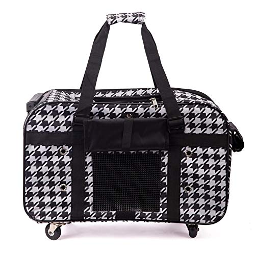 Haustiertasche für Hunde und Katzen, tragbar, atmungsaktiv, bequem, für Outdoor-Sport, Reisen, Einkaufen (tausend Vogelmuster) von P9IDEDFH