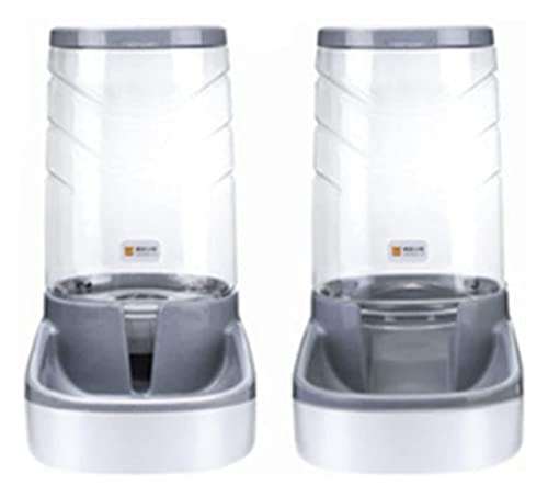 Pet Water Dispenser 3.8L Pets Cats Dogs Automatic Waterer and Food Feeder Set Unplugged Feed Water Pet Supplies Pet Food Feeder and Water Dispensers cat Fountain von P9IDEDFH