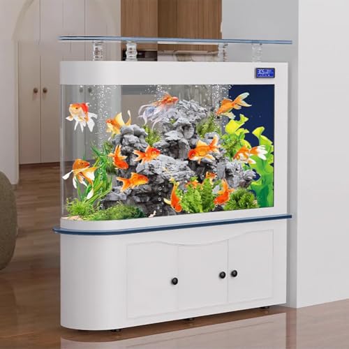 PA-DABAOO 68-Gallonen-Aquarium, LCD-Bildschirm, Großes Glas-Fischglas, Bodenfilterung, Robustes Glas-Aquarium-Set, Ultrahochauflösendes Glas, Bildschirmanzeige Für Fischbräune,A PA-DABAOO 68-Gallonen-Aquarium, LCD-Bildschirm, Großes Glas-Fischglas, Bodenfilterung, Robustes Glas-Aquarium-Set, Ultrahochauflösendes Glas, Bildschirmanzeige Für Fischbräune,A von PA-DABAOO