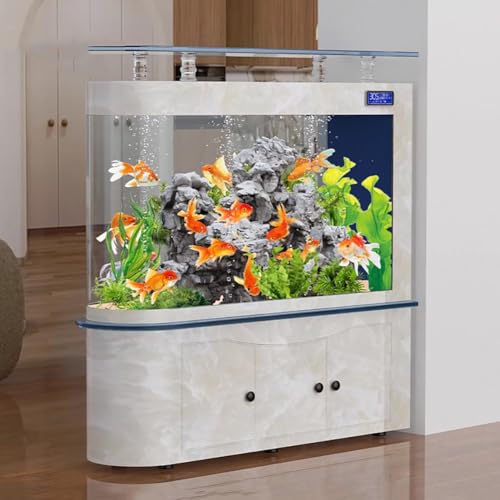 PA-DABAOO 68-Gallonen-Aquarium, LCD-Bildschirm, Großes Glas-Fischglas, Bodenfilterung, Robustes Glas-Aquarium-Set, Ultrahochauflösendes Glas, Bildschirmanzeige Für Fischbräune,F PA-DABAOO 68-Gallonen-Aquarium, LCD-Bildschirm, Großes Glas-Fischglas, Bodenfilterung, Robustes Glas-Aquarium-Set, Ultrahochauflösendes Glas, Bildschirmanzeige Für Fischbräune,F von PA-DABAOO