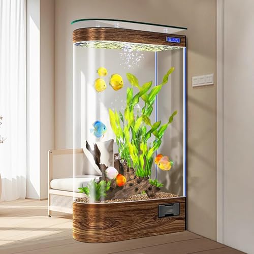 PA-DABAOO 85-Gallonen-Aquarium Mit 3-In-1-Wasserpumpe, Modernes Großes Aquarium Zur Ausstellung Im Wohnzimmer, Glasfischbecken, Intelligentes Aquarium-Set, Mehrschichtiges Filtersystem,B PA-DABAOO 85-Gallonen-Aquarium Mit 3-In-1-Wasserpumpe, Modernes Großes Aquarium Zur Ausstellung Im Wohnzimmer, Glasfischbecken, Intelligentes Aquarium-Set, Mehrschichtiges Filtersystem,B von PA-DABAOO