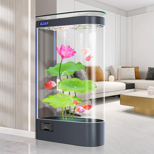 PA-DABAOO 85-Gallonen-Aquarium Mit 3-In-1-Wasserpumpe, Modernes Großes Aquarium Zur Ausstellung Im Wohnzimmer, Glasfischbecken, Intelligentes Aquarium-Set, Mehrschichtiges Filtersystem,D PA-DABAOO 85-Gallonen-Aquarium Mit 3-In-1-Wasserpumpe, Modernes Großes Aquarium Zur Ausstellung Im Wohnzimmer, Glasfischbecken, Intelligentes Aquarium-Set, Mehrschichtiges Filtersystem,D von PA-DABAOO