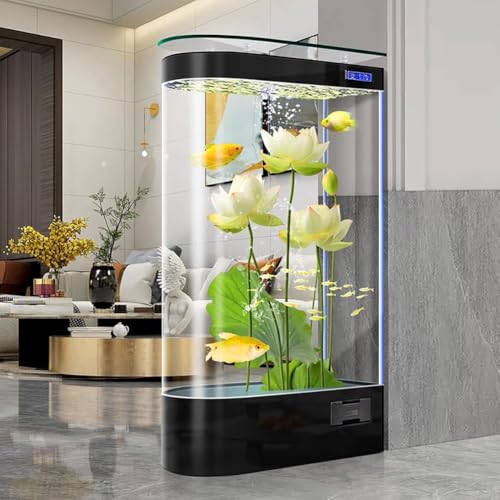 PA-DABAOO 85-Gallonen-Aquarium Mit 3-In-1-Wasserpumpe, Modernes Großes Aquarium Zur Ausstellung Im Wohnzimmer, Glasfischbecken, Intelligentes Aquarium-Set, Mehrschichtiges Filtersystem,E PA-DABAOO 85-Gallonen-Aquarium Mit 3-In-1-Wasserpumpe, Modernes Großes Aquarium Zur Ausstellung Im Wohnzimmer, Glasfischbecken, Intelligentes Aquarium-Set, Mehrschichtiges Filtersystem,E von PA-DABAOO