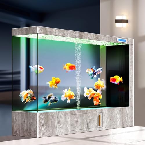 PA-DABAOO Aquarium-Set Mit 76 Gallonen-LED-Beleuchtung, Versteckte Sauerstoffzufuhr, Großes Luxus-Aquarium Aus Glas, Touchscreen, Großes Glas-Fischglas, One-Touch-Entwässerung Mit Stauraum,H PA-DABAOO Aquarium-Set Mit 76 Gallonen-LED-Beleuchtung, Versteckte Sauerstoffzufuhr, Großes Luxus-Aquarium Aus Glas, Touchscreen, Großes Glas-Fischglas, One-Touch-Entwässerung Mit Stauraum,H von PA-DABAOO