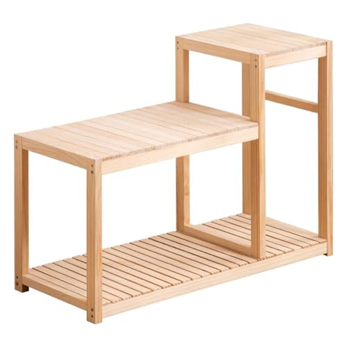 PA-DABAOO Aquariumständer, Moderner Blumenhalter, Aquarium-Rack-System Aus Holz, Aquariumständer Im Bauernhausstil, Mehrschichtiges Aufbewahrungsdesign,90a von PA-DABAOO