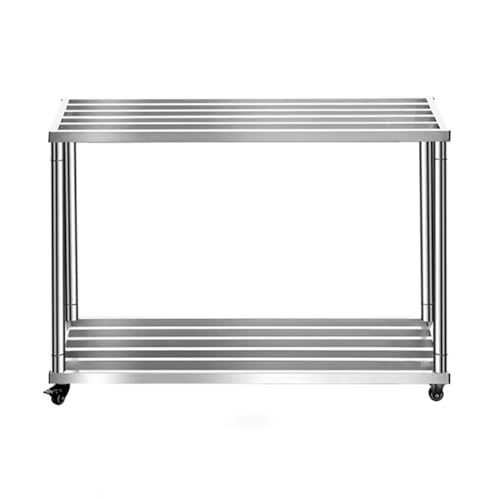 PA-DABAOO Aquariumständer Aus Edelstahl Mit Universalrädern, Robuster Großer Aquariumständer Aus Metall, 2-Stufiges Lagerregal, Für Schildkrötenbecken,100 * 30 * 50cm PA-DABAOO Aquariumständer Aus Edelstahl Mit Universalrädern, Robuster Großer Aquariumständer Aus Metall, 2-Stufiges Lagerregal, Für Schildkrötenbecken,100 * 30 * 50cm von PA-DABAOO