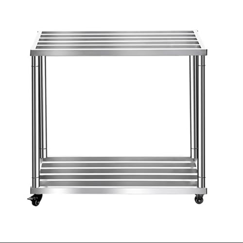PA-DABAOO Aquariumständer Aus Edelstahl Mit Universalrädern, Robuster Großer Aquariumständer Aus Metall, 2-Stufiges Lagerregal, Für Schildkrötenbecken,50 * 30 * 50cm PA-DABAOO Aquariumständer Aus Edelstahl Mit Universalrädern, Robuster Großer Aquariumständer Aus Metall, 2-Stufiges Lagerregal, Für Schildkrötenbecken,50 * 30 * 50cm von PA-DABAOO