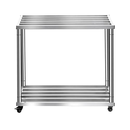 PA-DABAOO Aquariumständer Aus Edelstahl Mit Universalrädern, Robuster Großer Aquariumständer Aus Metall, 2-Stufiges Lagerregal, Für Schildkrötenbecken,60 * 40 * 50cm PA-DABAOO Aquariumständer Aus Edelstahl Mit Universalrädern, Robuster Großer Aquariumständer Aus Metall, 2-Stufiges Lagerregal, Für Schildkrötenbecken,60 * 40 * 50cm von PA-DABAOO