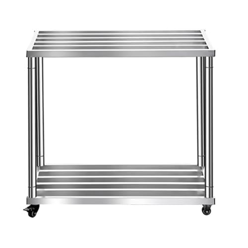 PA-DABAOO Aquariumständer Aus Edelstahl Mit Universalrädern, Robuster Großer Aquariumständer Aus Metall, 2-Stufiges Lagerregal, Für Schildkrötenbecken,70 * 30 * 50cm PA-DABAOO Aquariumständer Aus Edelstahl Mit Universalrädern, Robuster Großer Aquariumständer Aus Metall, 2-Stufiges Lagerregal, Für Schildkrötenbecken,70 * 30 * 50cm von PA-DABAOO