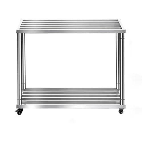 PA-DABAOO Aquariumständer Aus Edelstahl Mit Universalrädern, Robuster Großer Aquariumständer Aus Metall, 2-Stufiges Lagerregal, Für Schildkrötenbecken,80 * 30 * 50cm PA-DABAOO Aquariumständer Aus Edelstahl Mit Universalrädern, Robuster Großer Aquariumständer Aus Metall, 2-Stufiges Lagerregal, Für Schildkrötenbecken,80 * 30 * 50cm von PA-DABAOO