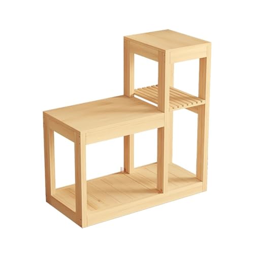 PA-DABAOO Aquariumständer Aus Holz, Robuster Aquariumständer, Geeignet Für Schildkrötenbecken, Multifunktionales Lagerregal, Pflanzenständer Für Drinnen Und Draußen,35 * 80 * 110cm von PA-DABAOO