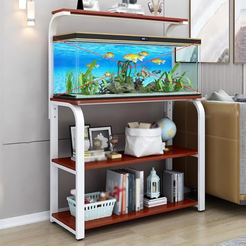 PA-DABAOO Großer Aquariumständer, Robuster Metall-Aquariumständer, Höhenverstellbar, Multifunktionales Lagerregal, Stabiler Metallrahmen, Mehrschichtiges Design, Mehr Stauraum,A von PA-DABAOO