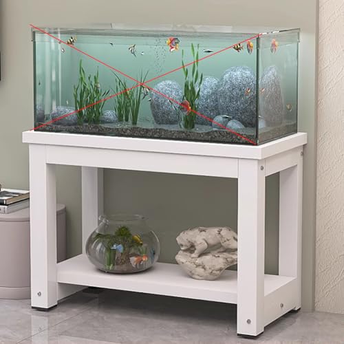 PA-DABAOO Robuster Aquariumständer, Metall-Aquariumständer, Doppellagige Aufbewahrung, Reptilienbeckenständer Mit Stabilem Rahmen, Aufbewahrung Von Aquariumzubehör, Tragkraft 290 Kg,E von PA-DABAOO