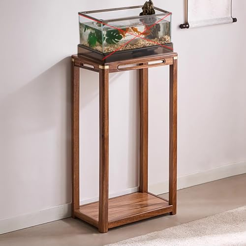 PA-DABAOO Walnuss-Aquariumständer, Retro-Aquariumständer, Ausstellungsständer Für Schildkrötenbecken, 2-Stöckiger Terrariumständer Für Das Home Office,50 * 30 * 90cm PA-DABAOO Walnuss-Aquariumständer, Retro-Aquariumständer, Ausstellungsständer Für Schildkrötenbecken, 2-Stöckiger Terrariumständer Für Das Home Office,50 * 30 * 90cm von PA-DABAOO