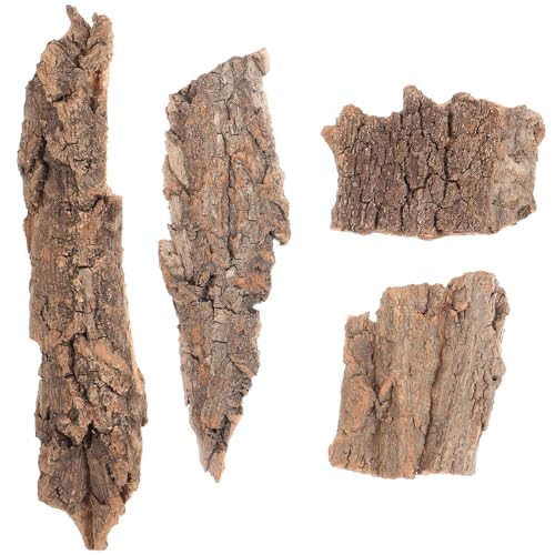 PACKOVE 4 Stücke Reptilienrindendekor Holz Reptilienterrarienrindendekor Korkrindenversteck für Spinneneidechsen, Hellbraun, 5, 11 X 1, 49 X 0, 39 Zoll PACKOVE 4 Stücke Reptilienrindendekor Holz Reptilienterrarienrindendekor Korkrindenversteck für Spinneneidechsen, Hellbraun, 5, 11 X 1, 49 X 0, 39 Zoll von PACKOVE