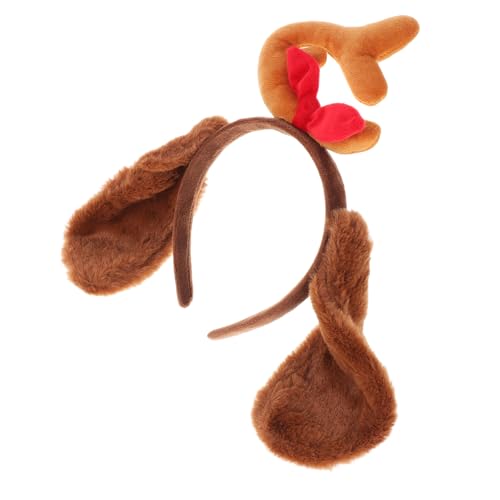 PACKOVE Haarreif mit Hund Ohren und Realistisches Rentiergeweih Weiches Plüsch Stirnband für Haustiere Bequemes Kostümzubehör für Karneval Halloween Fotoshootings und Alltag Braun mit PACKOVE Haarreif mit Hund Ohren und Realistisches Rentiergeweih Weiches Plüsch Stirnband für Haustiere Bequemes Kostümzubehör für Karneval Halloween Fotoshootings und Alltag Braun mit von PACKOVE