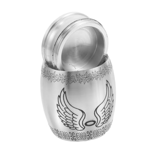 PACKOVE Kleine Andenkenurnen Andenkenbox Für Katzen Und Hundeasche Dekorative Metallurne Für Haustiere Gedenkglas Für Den Verlust Eines Haustiers Bestattungsbedarf Für Die von PACKOVE