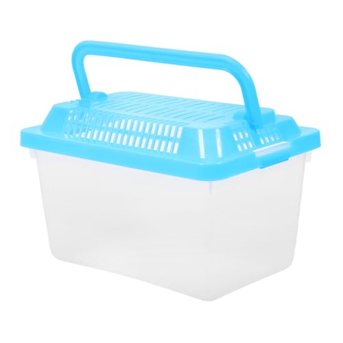 PACKOVE Handliche Transportbox Für Haustiere Transparentes Aquarium Für Schildkröten Hamster Und Goldfische Aus Strapazierfähigem Material Zufällige Farbdeckel Für Zucht Und PACKOVE Handliche Transportbox Für Haustiere Transparentes Aquarium Für Schildkröten Hamster Und Goldfische Aus Strapazierfähigem Material Zufällige Farbdeckel Für Zucht Und von PACKOVE