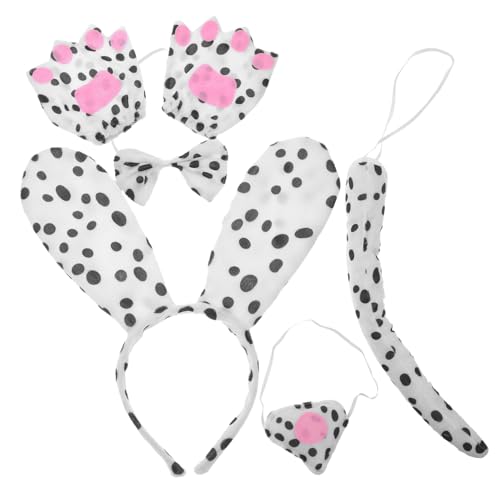 PACKOVE Spotted Dog Costume Headband Set für Cosplay Teiliges Set mit Ohren und Handschuhen für Halloween Geburtstagsfeiern und Rollenspiele rutschfest und für Tier Themen Events PACKOVE Spotted Dog Costume Headband Set für Cosplay Teiliges Set mit Ohren und Handschuhen für Halloween Geburtstagsfeiern und Rollenspiele rutschfest und für Tier Themen Events von PACKOVE