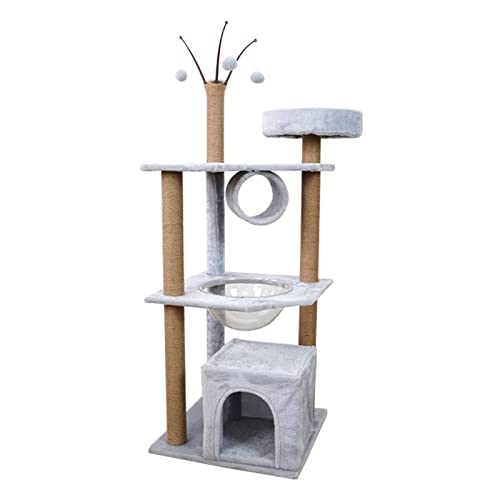 Cat Tree Katzenklettergerüst, Kratzbaum, Raumkapsel, mehrschichtiges Katzenstreu, Katzenvilla, Katzenspielzeug, Haustierspielzeug, Katzenkratzbrett, Katzenkletterbaum Vision von PACUM