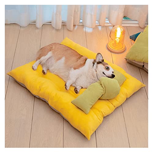 Haustierbett für Katzen und Hunde, Haustierkissen, quadratisches Hundehaus, Katzenhütte, Hundekissen, Kissen für den Wohnzimmerboden, Sofa, Haustiergeräte, Winterplüschnest, Hundehütte (Farbe: D, Haustierbett für Katzen und Hunde, Haustierkissen, quadratisches Hundehaus, Katzenhütte, Hundekissen, Kissen für den Wohnzimmerboden, Sofa, Haustiergeräte, Winterplüschnest, Hundehütte (Farbe: D, von PACUM