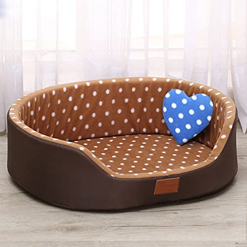 Hundebett Hundehütte Indoor Warmer Zwinger Haustier Katzenhöhle Nest Kaninchennest Waschbare abnehmbare Matte Gemütliches Schlafbett Hundesofa (Farbe: Hellblau, Größe: M (geeignet für 14 kg)) Vision von PACUM