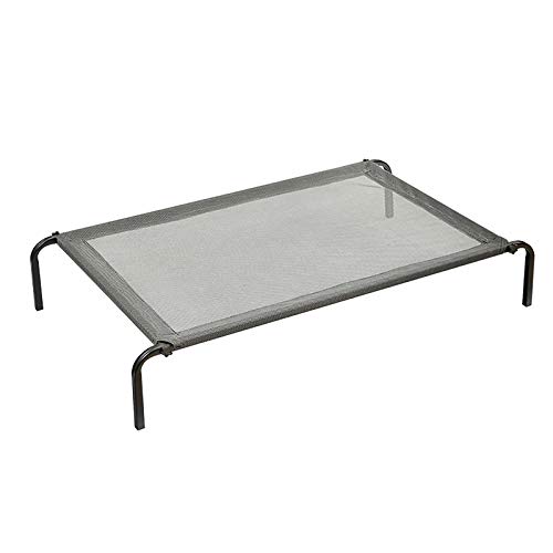 Hundebetten, wasserdicht, für den Außenbereich, tragbares, erhöhtes, kühlendes Haustierbett mit atmungsaktivem Netz, 68 cm/90 cm/102 cm/122 cm Länge, verbesserter Schlaf (Farbe: Grau, Größe: L (102 x Hundebetten, wasserdicht, für den Außenbereich, tragbares, erhöhtes, kühlendes Haustierbett mit atmungsaktivem Netz, 68 cm/90 cm/102 cm/122 cm Länge, verbesserter Schlaf (Farbe: Grau, Größe: L (102 x von PACUM