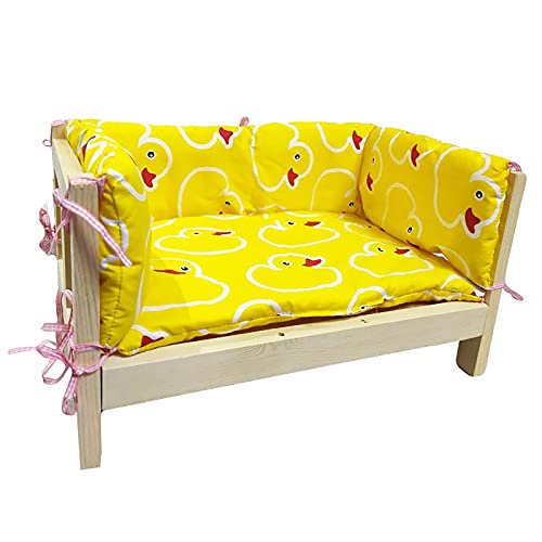 Hundebetten mit gelber waschbarer Matratze, erhöhtes Haustier-Lounge-Sofa für drinnen und draußen – 47 cm, 64 cm, 79 cm, 94 cm, 110 cm lang, Holzrahmen (Farbe: Gelb 1, Größe: XXL (110 x 66 x 50 cm)) Hundebetten mit gelber waschbarer Matratze, erhöhtes Haustier-Lounge-Sofa für drinnen und draußen – 47 cm, 64 cm, 79 cm, 94 cm, 110 cm lang, Holzrahmen (Farbe: Gelb 1, Größe: XXL (110 x 66 x 50 cm)) von PACUM