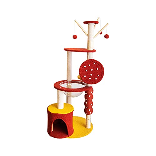 Katzenbaumturm, Katzenklettergerüst, Katzenstreu, Kratzbaum, einteiliges großes Katzenregal, Katzenkratzbrett, Sprungplattform, Hanfseil-Raumkapsel, Katzenturm für Zimmerkatzen Vision Katzenbaumturm, Katzenklettergerüst, Katzenstreu, Kratzbaum, einteiliges großes Katzenregal, Katzenkratzbrett, Sprungplattform, Hanfseil-Raumkapsel, Katzenturm für Zimmerkatzen Vision von PACUM